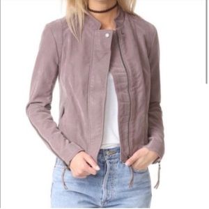 Free People Suede Leather Jacket
